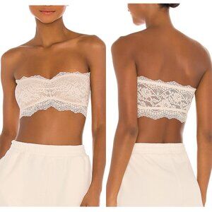 Free People Intimately Lacey Looks Bandeau in Nude NWT Small